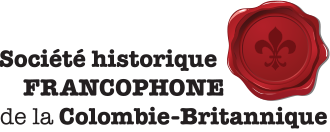 Logo for the French-Canadian history society of British Columbia.
